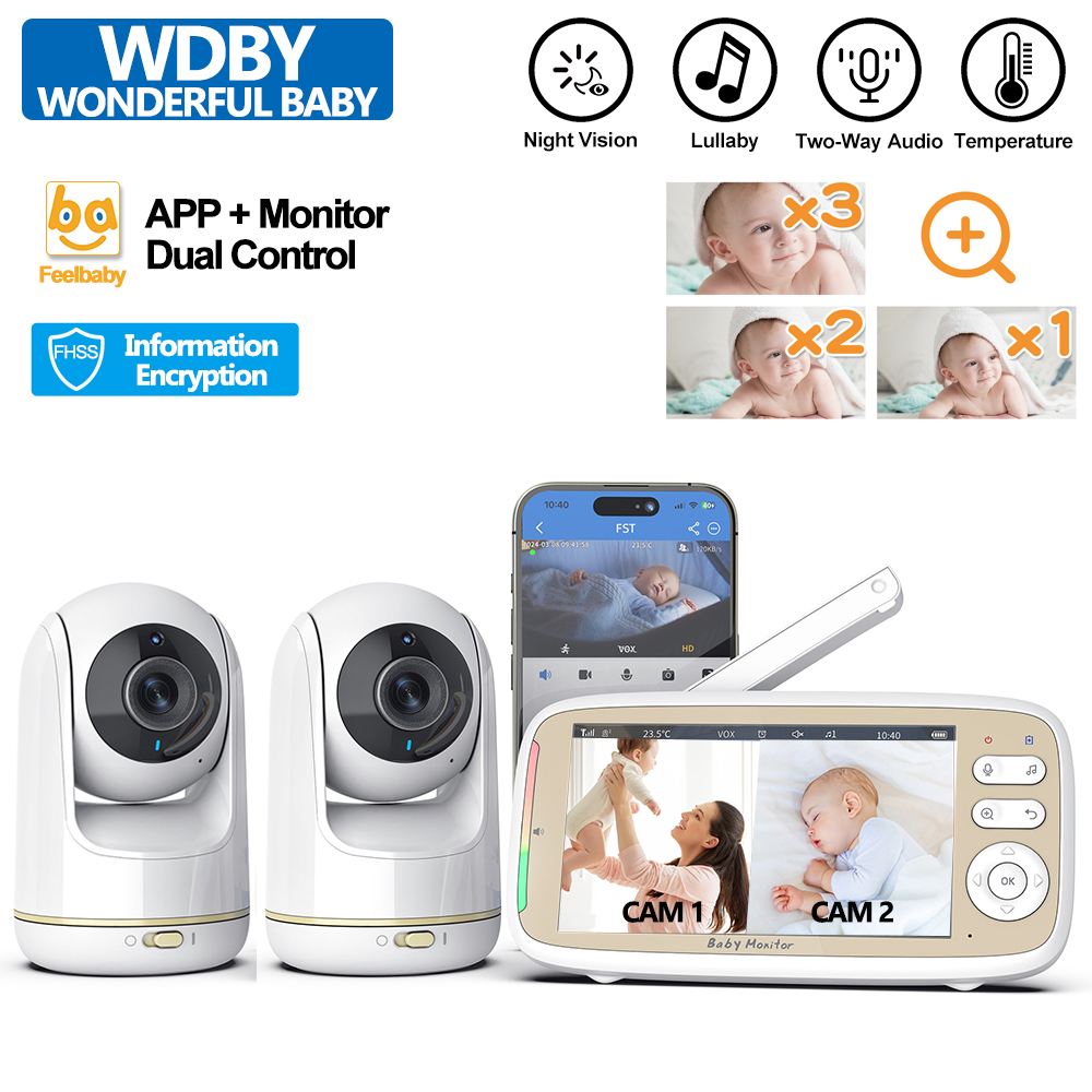 Baby Nursery Camera - VB803 PRO Monitor Bayi dengan 2