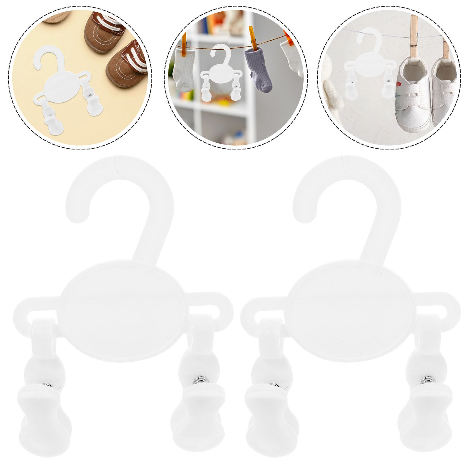 Baby Nursery Hangers - 10Pcs Gantungan Sepatu Bayi Multifungsi Klip