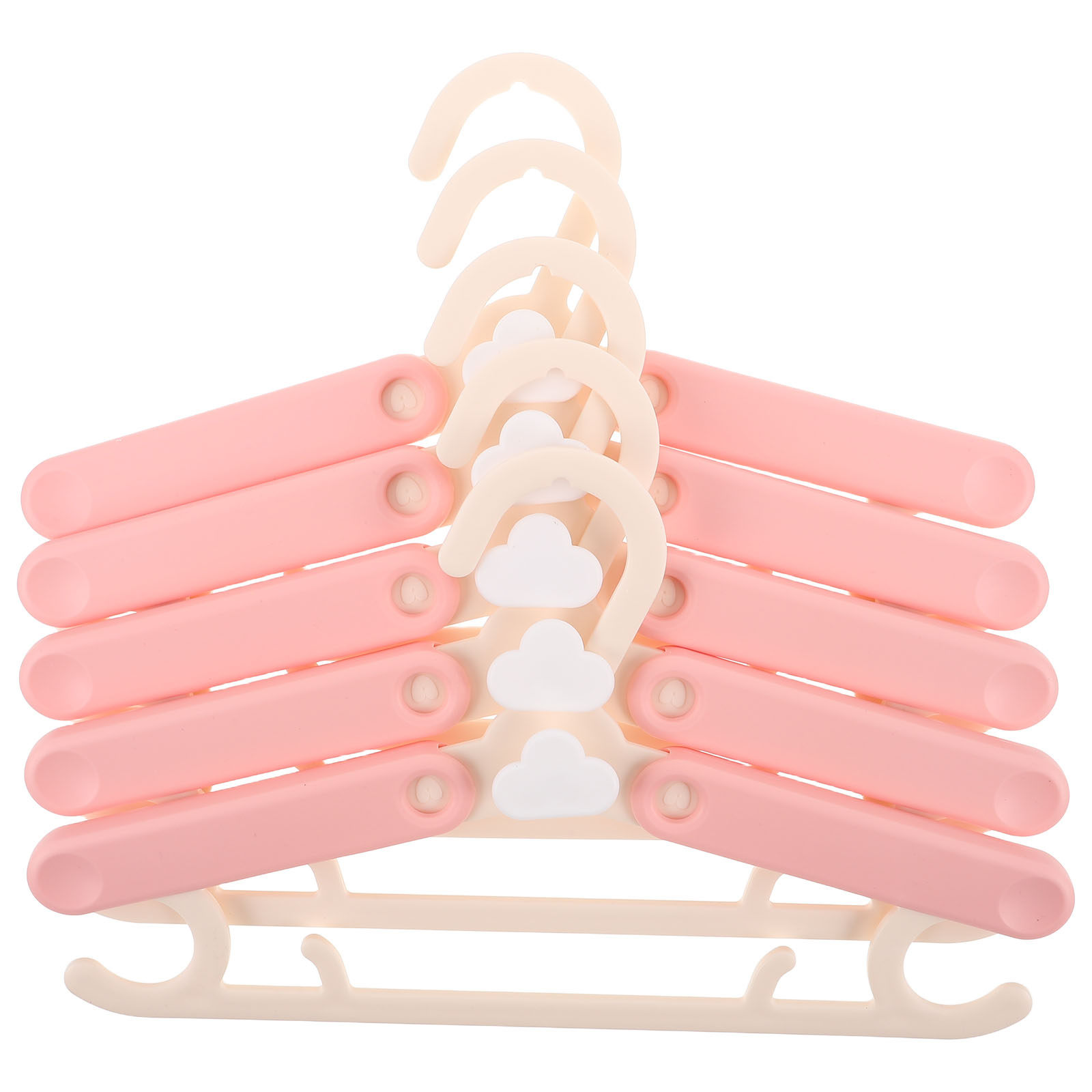 Baby Nursery Hangers - 5 Buah Gantungan Plastik Dapat Disesuaikan