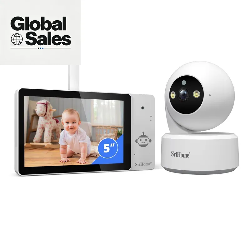 Baby Nursery Camera - Layar Sentuh HD 5-Inci untuk Bayi