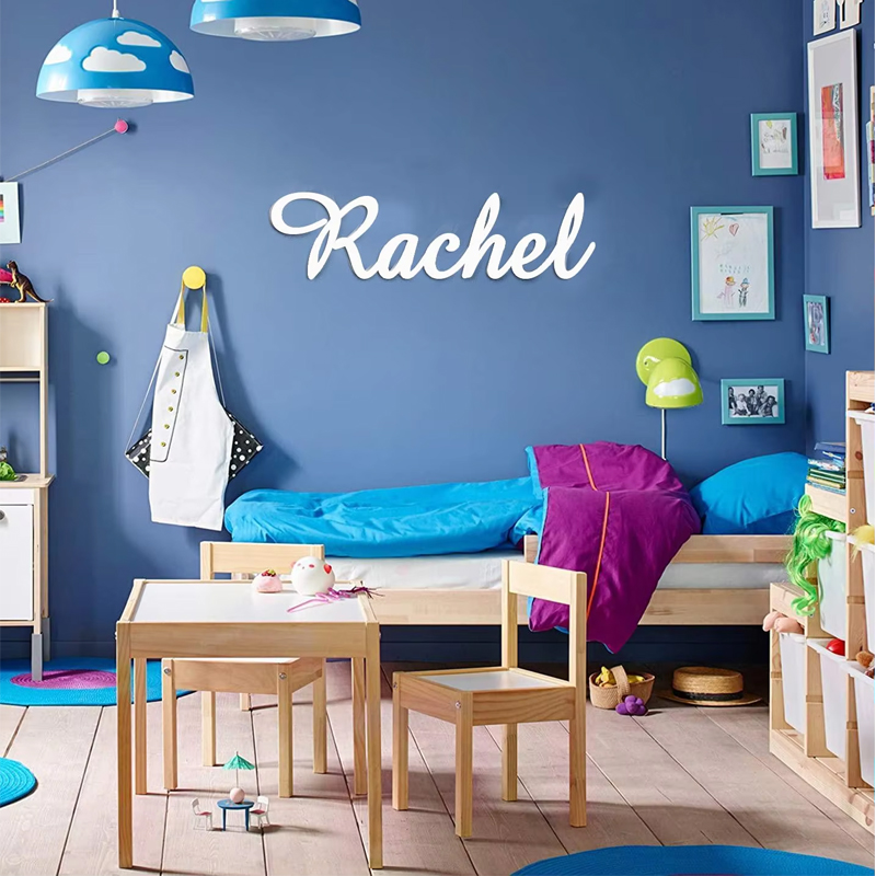 Baby Nursery Name Sign - Tanda nama kustom tanda nama kayu