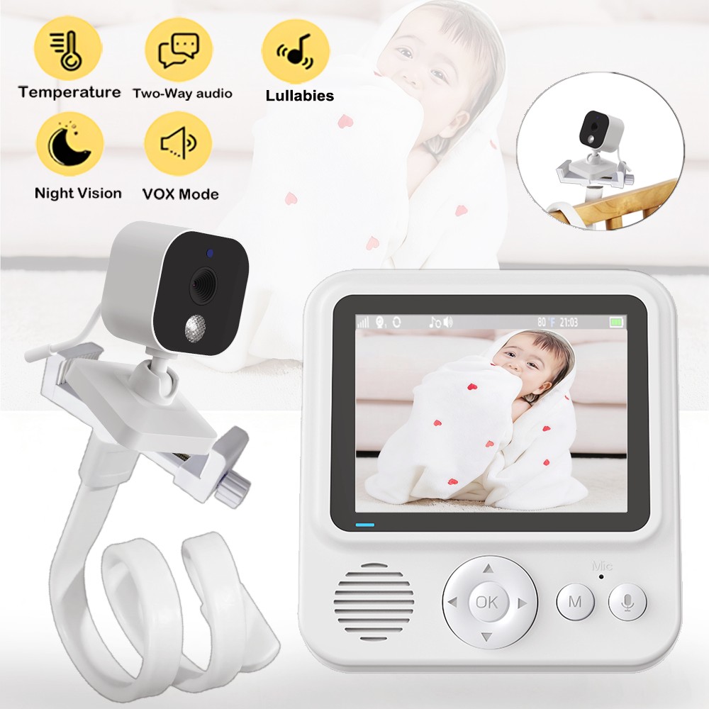 Baby Nursery Camera - Monitor Bayi Video Nirkabel 2,8 Inci,
