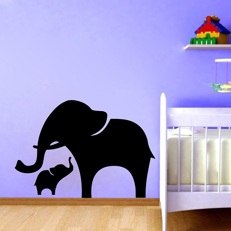 Baby Nursery Vinyl Wall Stickers - Stiker dinding vinil motif gajah untuk