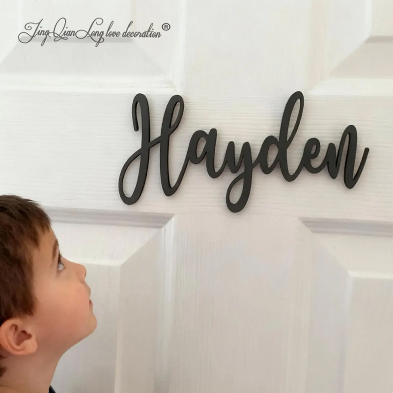 Baby Nursery Name Sign - Papan Nama Kamar Bayi dari Kayu: