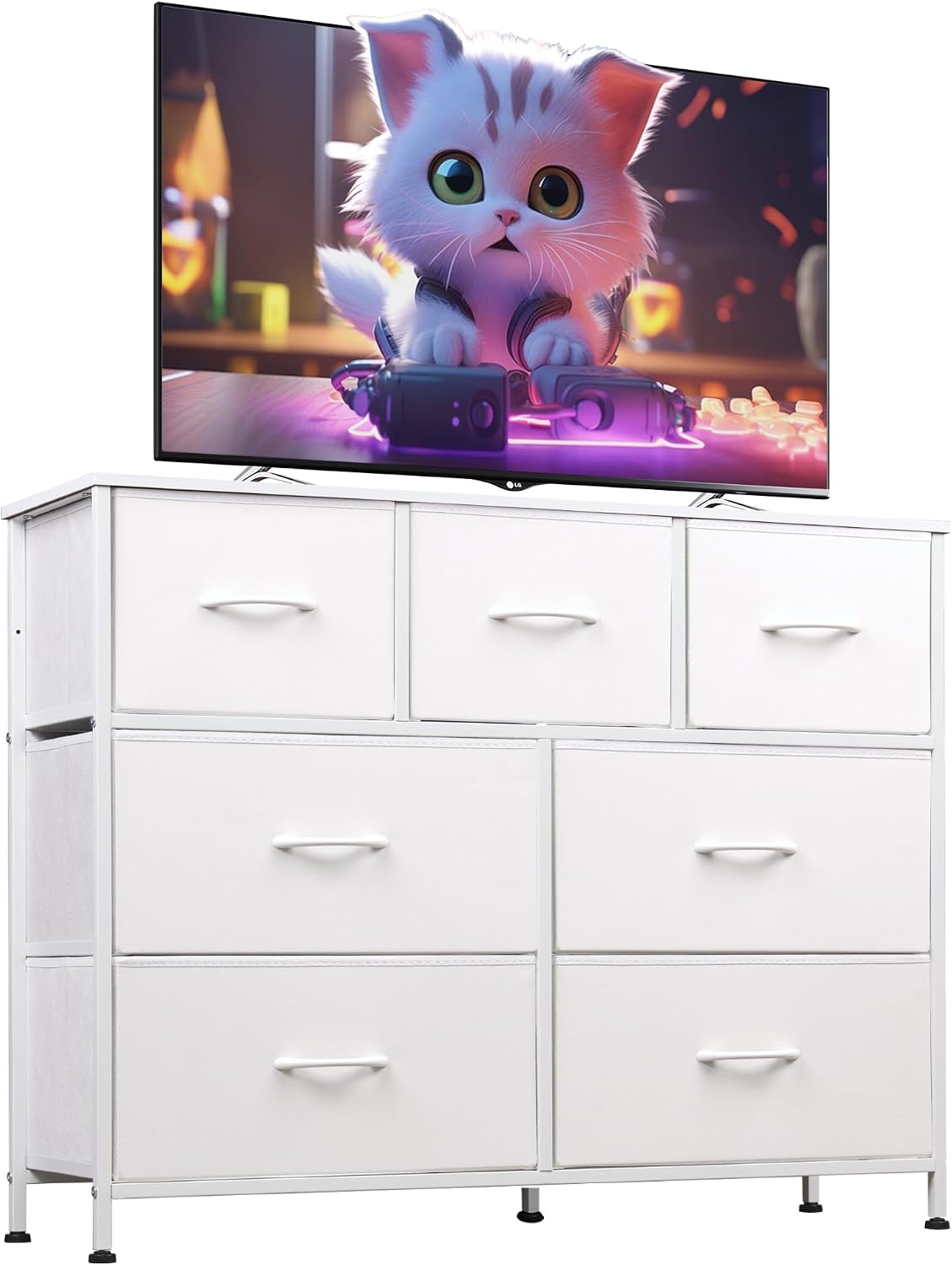 Drawer Dresser White - Lemari Pakaian untuk Kamar Tidur, 7