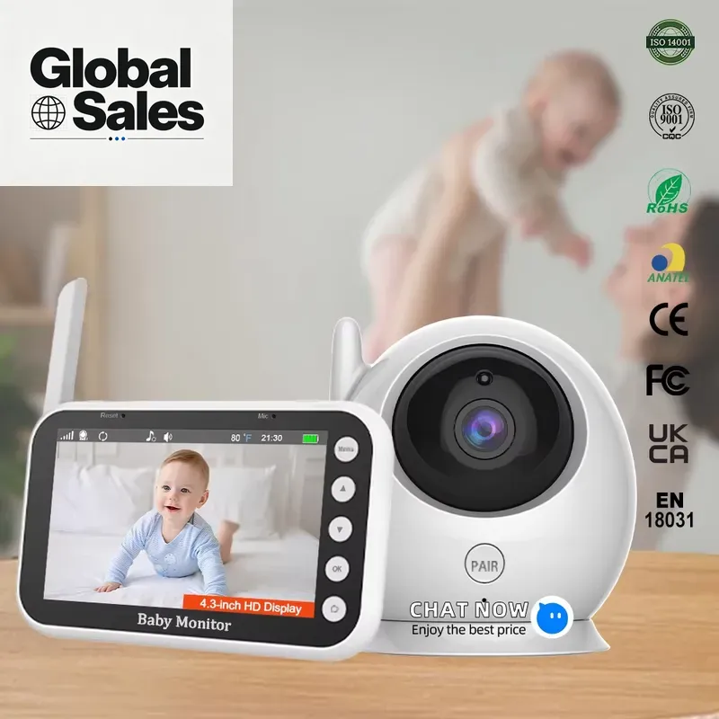 Baby Nursery Camera - Monitor Bayi 4,3 Inci dengan Kamera
