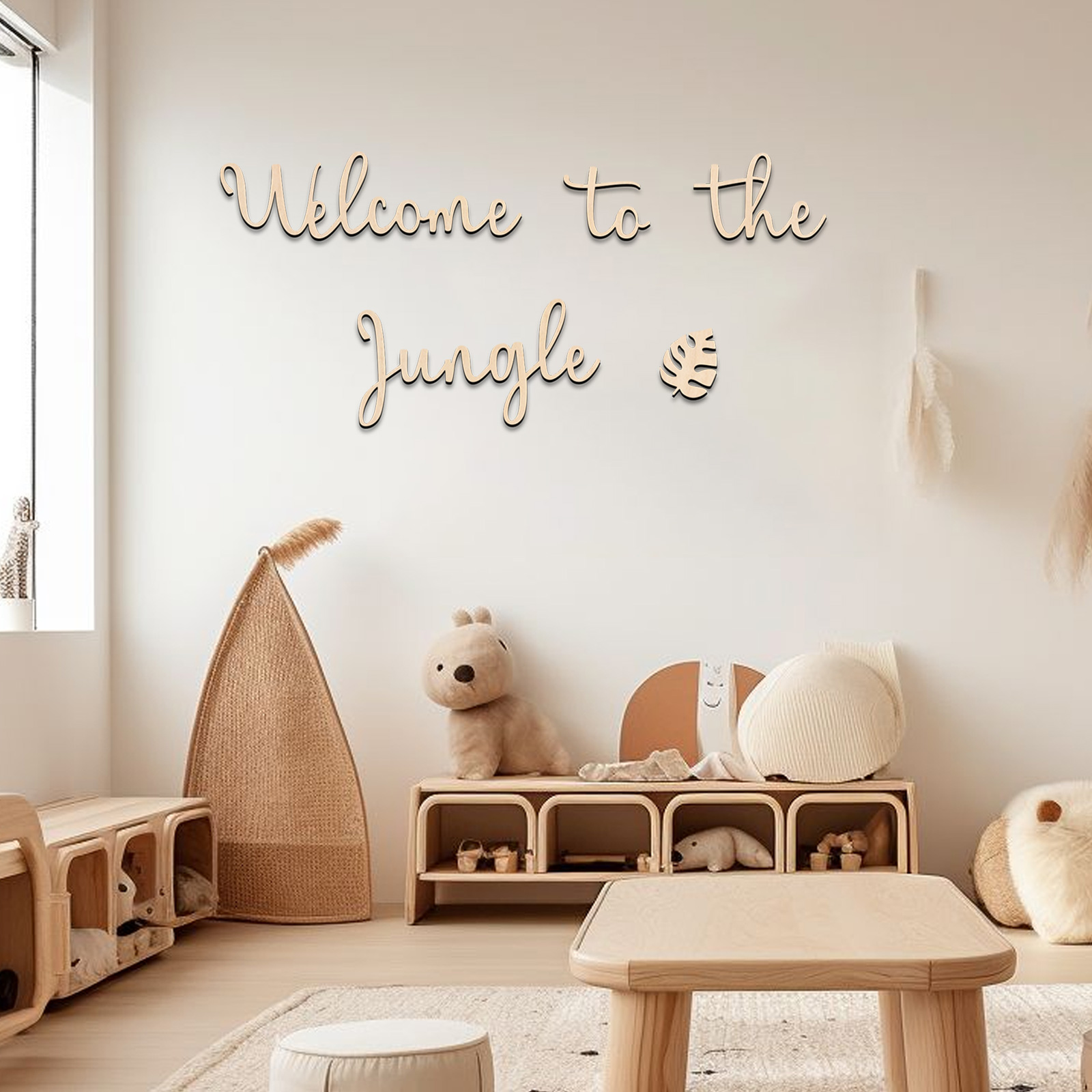 Baby Nursery Needs - Selamat Datang di Jungle Wooden Sign