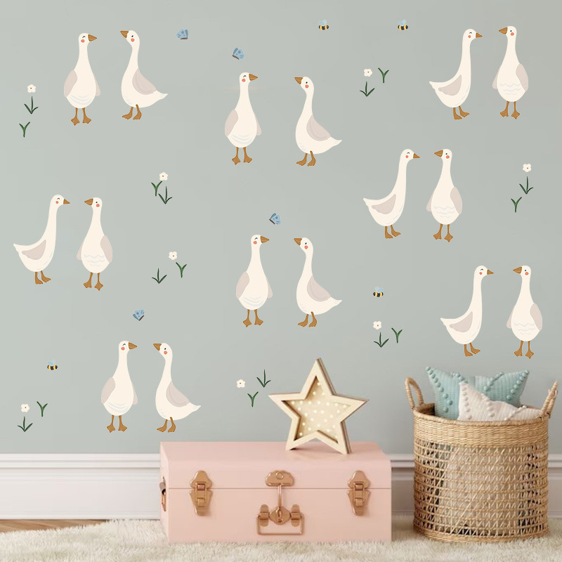Baby Nursery Needs - Stiker Dinding Bebek Lucu Stiker Bunga