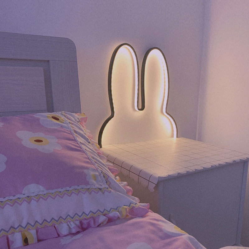 Baby Nursery Night Light - Lampu Dinding Kelinci Led Lucu Lampu