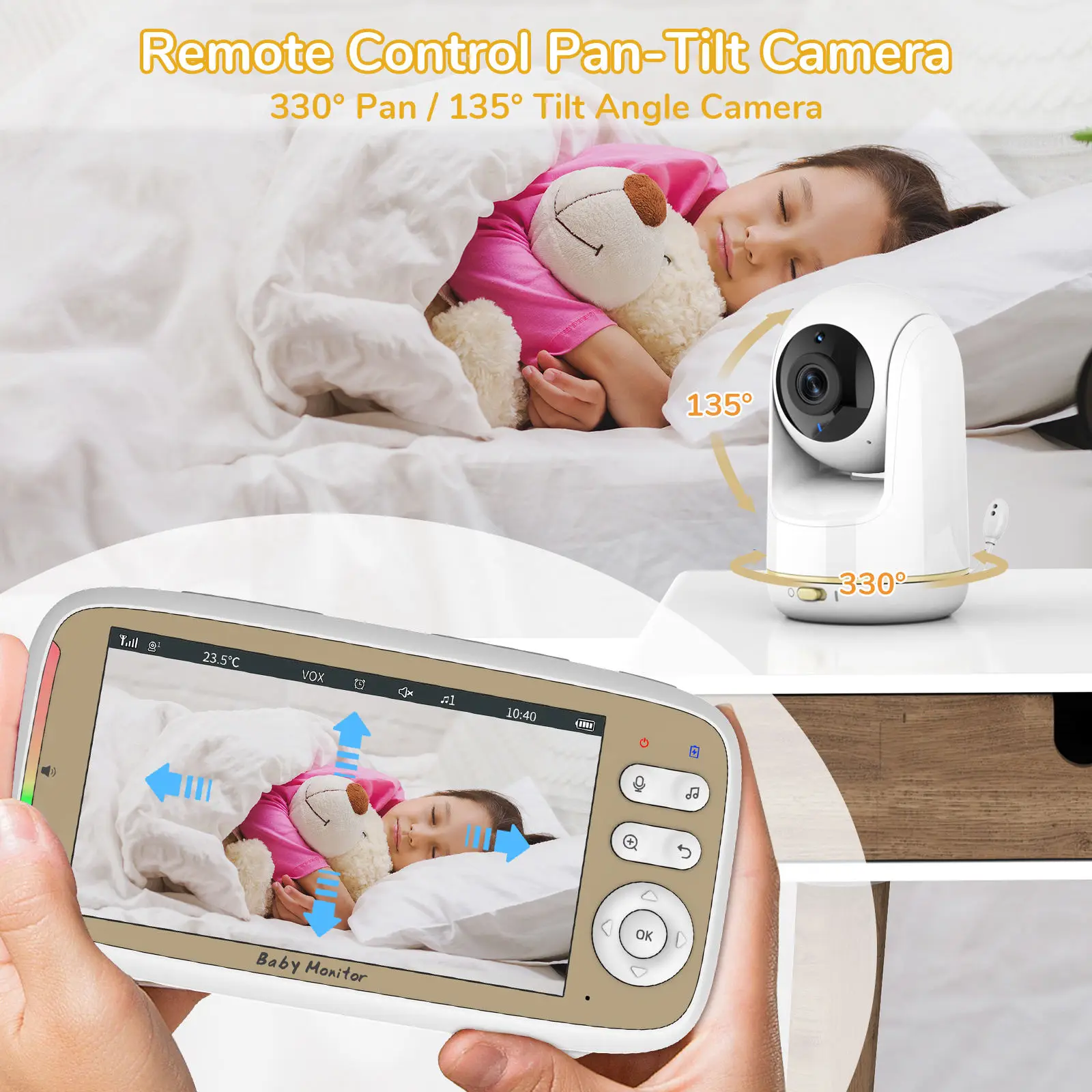 VB803 PRO Monitor Bayi dengan  - Baby Nursery Camera ulasan dan harga