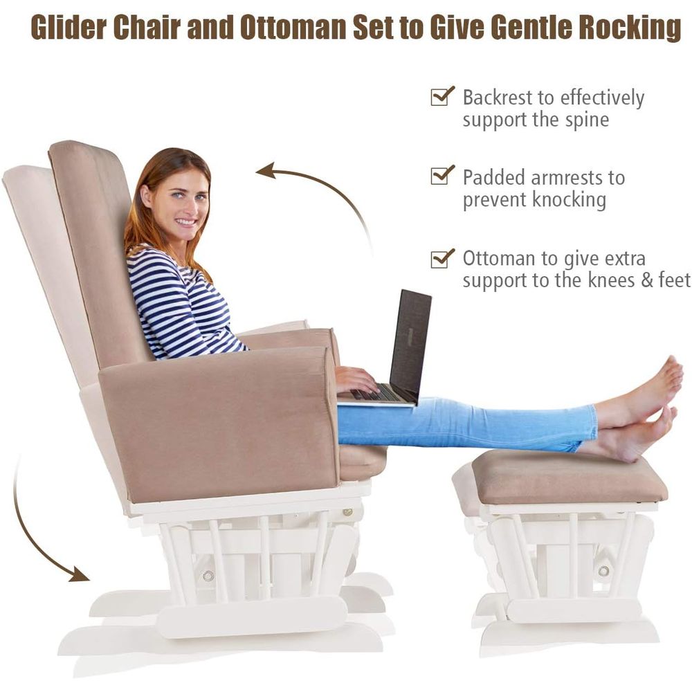 Set Kursi Goyang Bayi dan Bant - Baby Nursery Glider ulasan dan harga