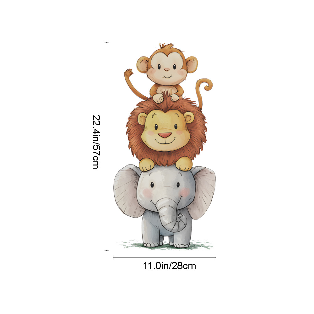 Stiker Dinding Hewan Hutan Luc - Baby Nursery Vinyl Wall Stickers ulasan dan harga