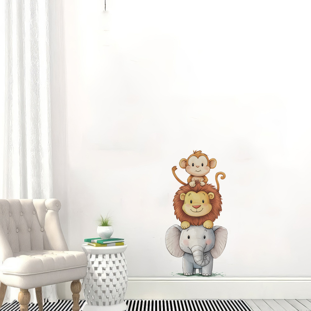 Stiker Dinding Hewan Hutan Luc - Baby Nursery Vinyl Wall Stickers ulasan dan harga