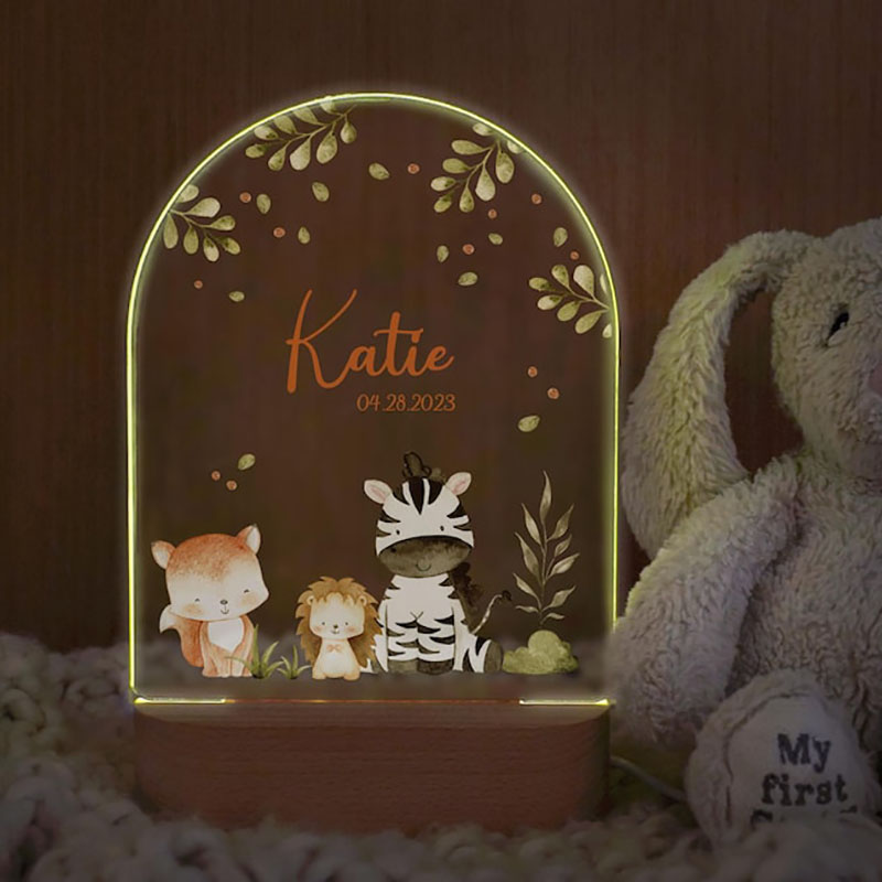 Nama Kustom Lampu Malam Bayi P - Baby Nursery Night Light ulasan dan harga