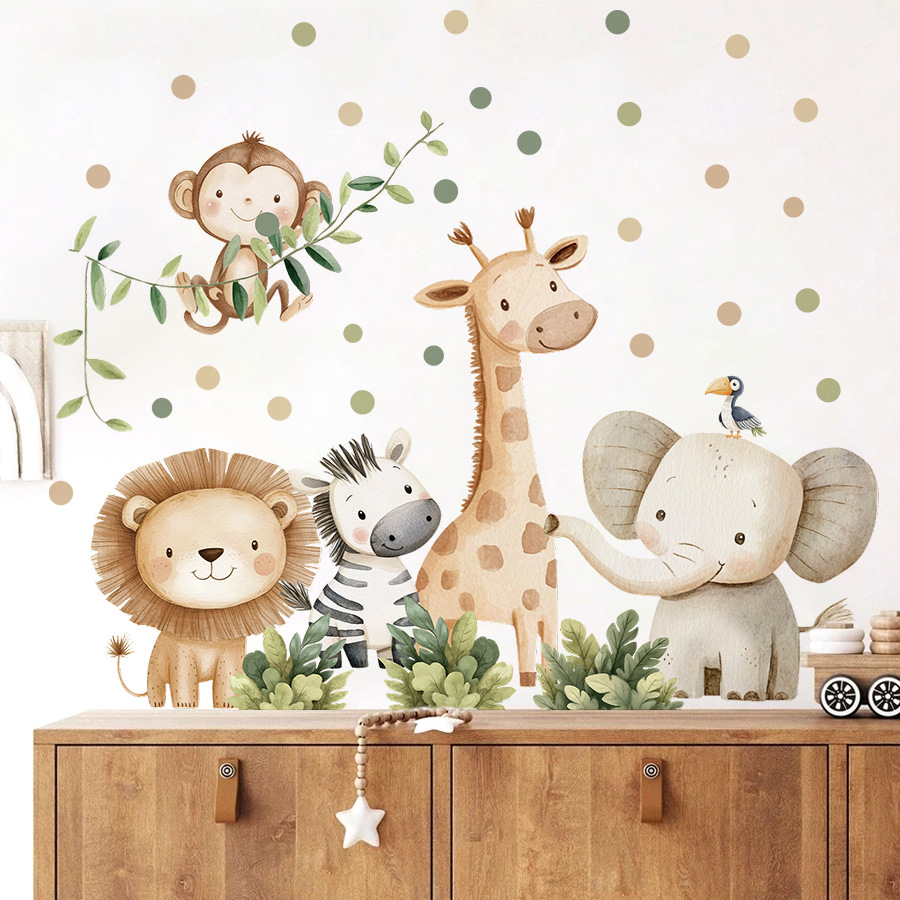 Stiker Dinding Hewan Hutan Boh - Baby Nursery Needs ulasan dan harga