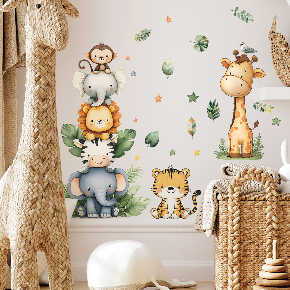Stiker Dinding Hewan Hutan Boh - Baby Nursery Needs ulasan dan harga