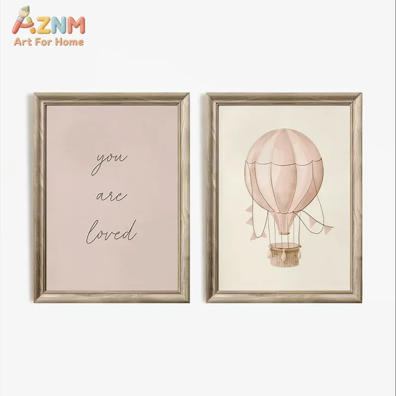 AZNM Boho Bunny Hot Air Balloo - Baby Nursery Vintage ulasan dan harga