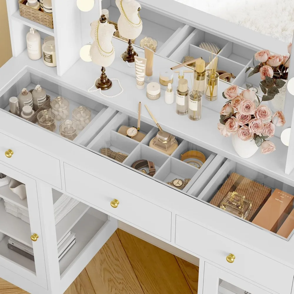 Meja Rias Putih dengan Permuka - Drawer Dresser White ulasan dan harga