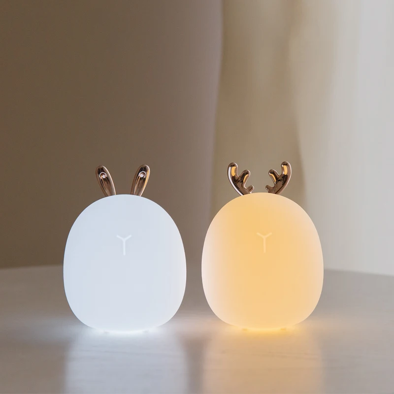 Lampu malam silikon rusa kelin - Baby Nursery Night Light ulasan dan harga