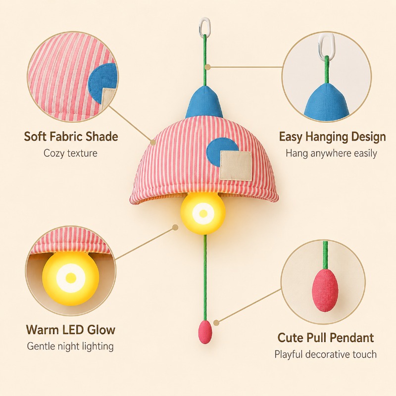 Lampu Malam Gantung Isi Ulang  - Baby Nursery Light Shade ulasan dan harga