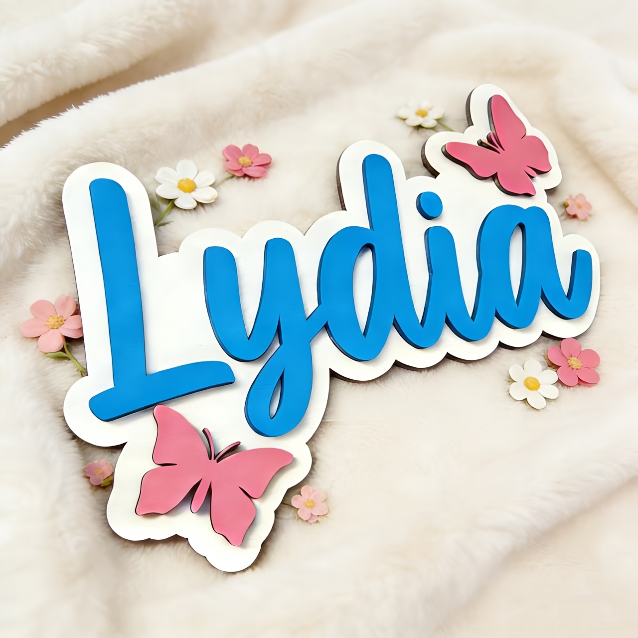 Tanda Kamar Nama Kupu-kupu Bir - Baby Nursery Name Sign ulasan dan harga