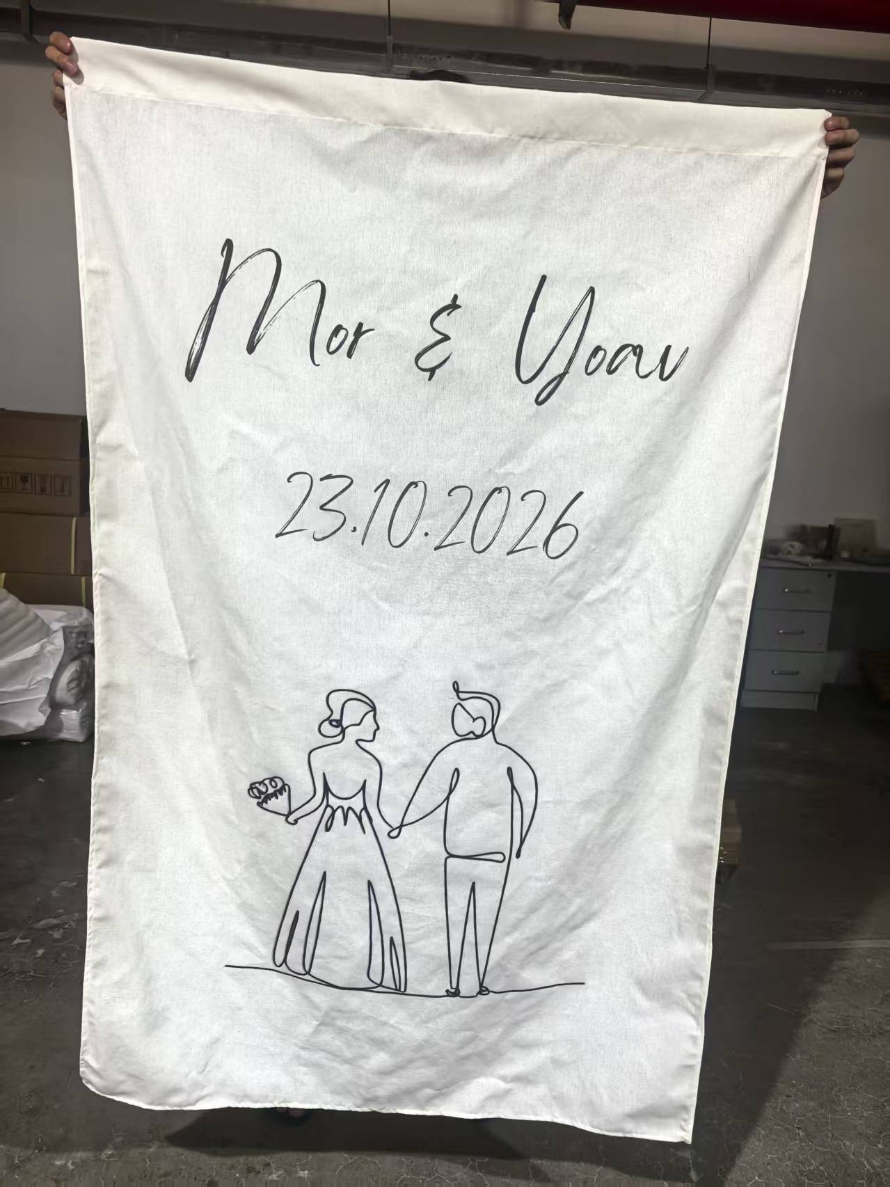 Spanduk Ulang Tahun Gaya Linen - Baby Nursery Name Sign ulasan dan harga