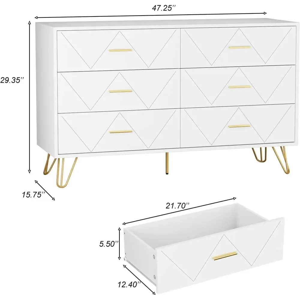 Set Kamar Tidur 3-Potong Warna - Drawer Dresser White ulasan dan harga