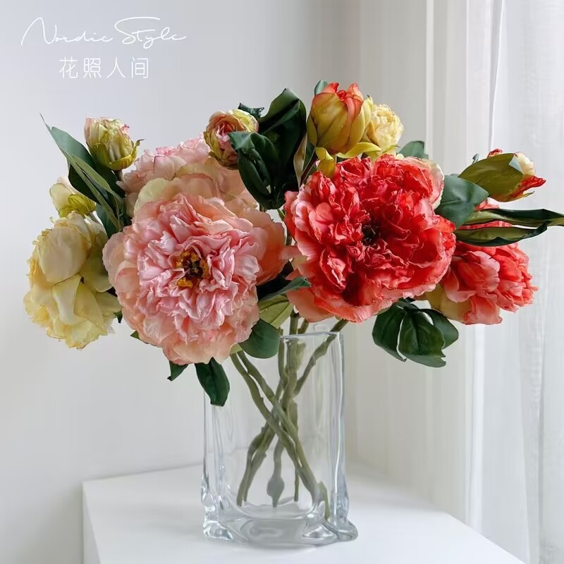 19.7 Inci Bunga Buatan Peony M - Baby Nursery Vintage ulasan dan harga