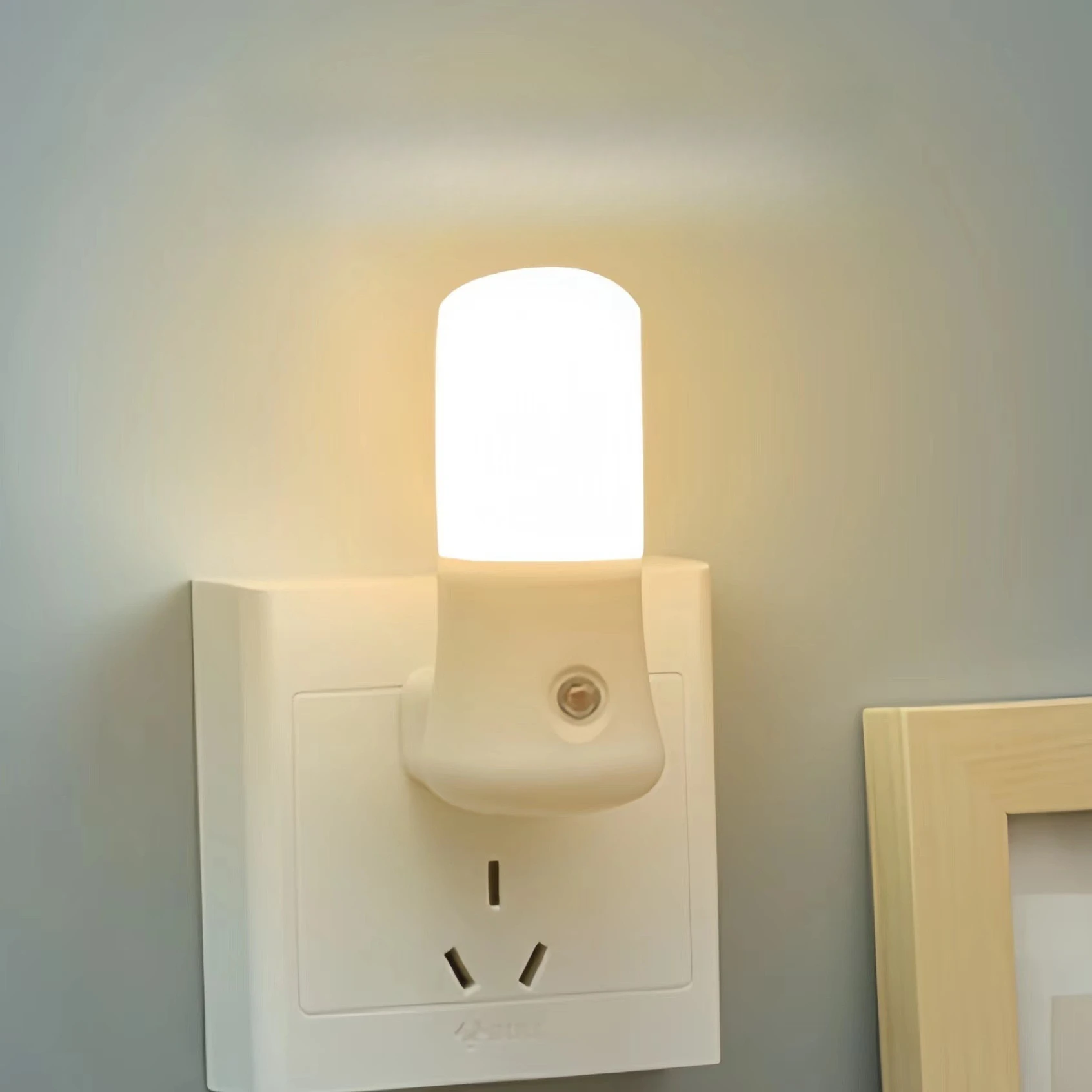 Lampu Malam LED Putih EU /USP  - Baby Nursery Night Light ulasan dan harga