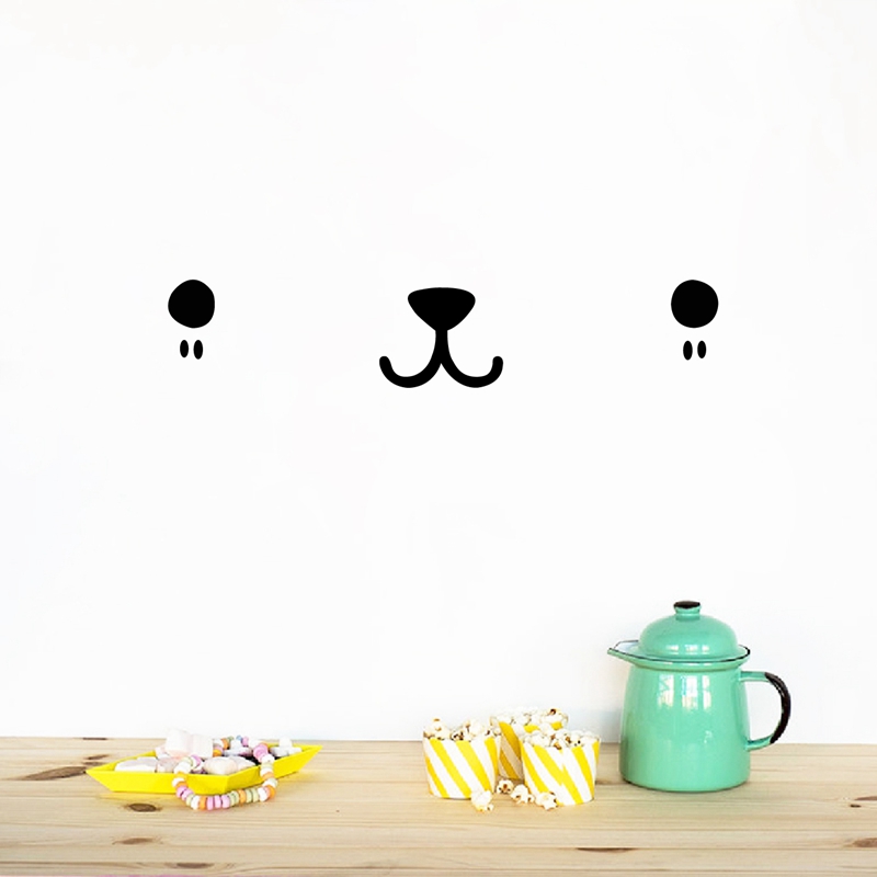 Decal Seni Dinding Wajah Lucu  - Baby Nursery Needs ulasan dan harga