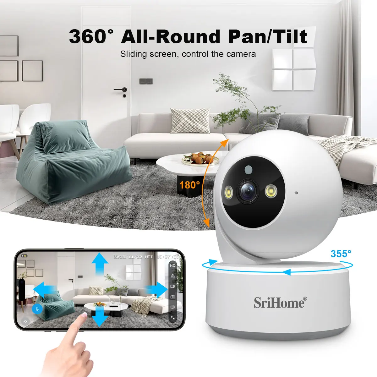 Kamera IP HD Pintar WiFi 5G Sr - Baby Nursery Camera ulasan dan harga