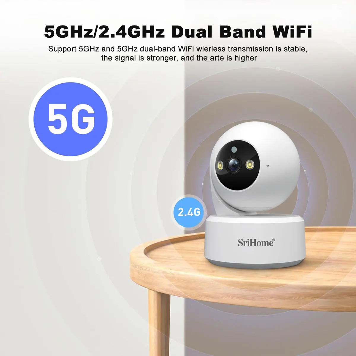 Kamera IP HD Pintar WiFi 5G Sr - Baby Nursery Camera ulasan dan harga