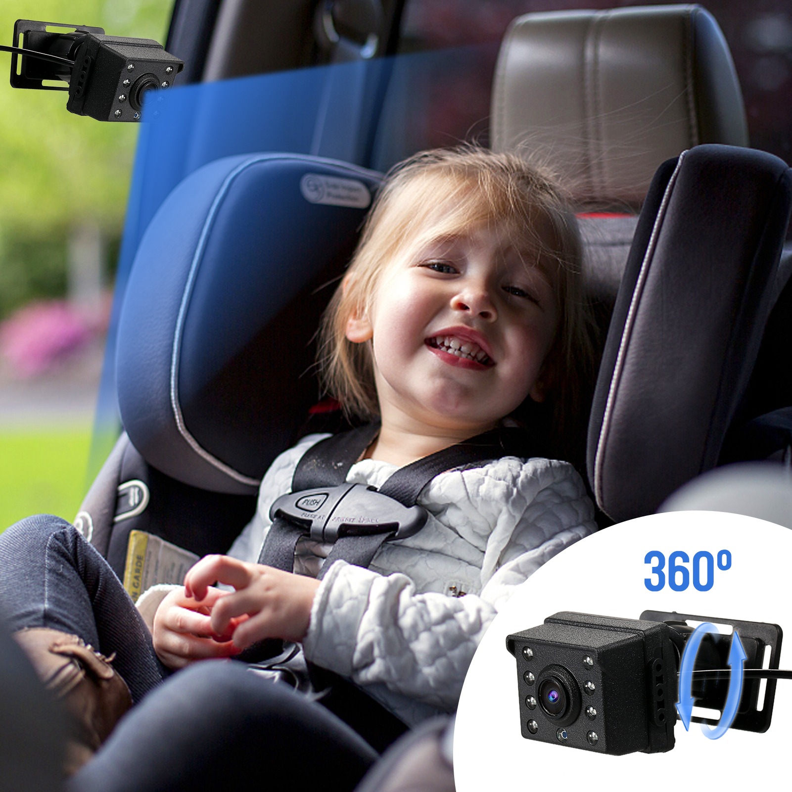 Cermin Mobil Bayi 1080P dengan - Baby Nursery Camera ulasan dan harga