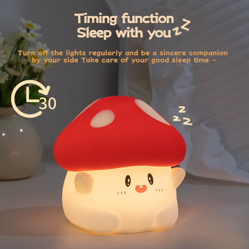 Lampu malam jamur LED, lentera - Baby Nursery Night Light ulasan dan harga