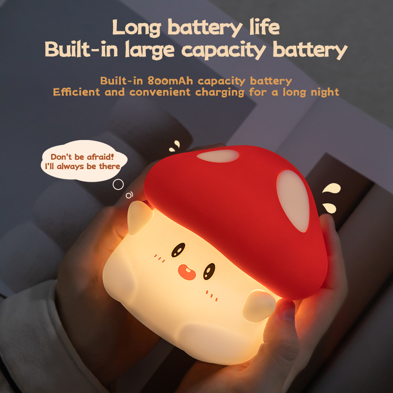Lampu malam jamur LED, lentera - Baby Nursery Night Light ulasan dan harga
