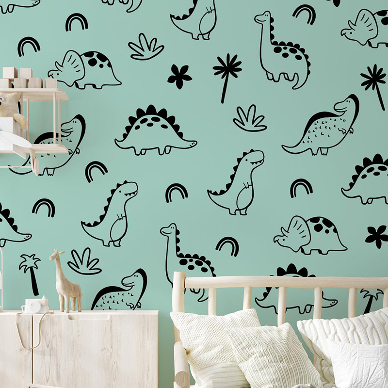 Stiker dinding pelangi pohon d - Baby Nursery Vinyl Wall Stickers ulasan dan harga