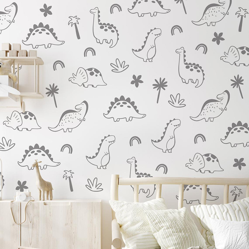 Stiker dinding pelangi pohon d - Baby Nursery Vinyl Wall Stickers ulasan dan harga