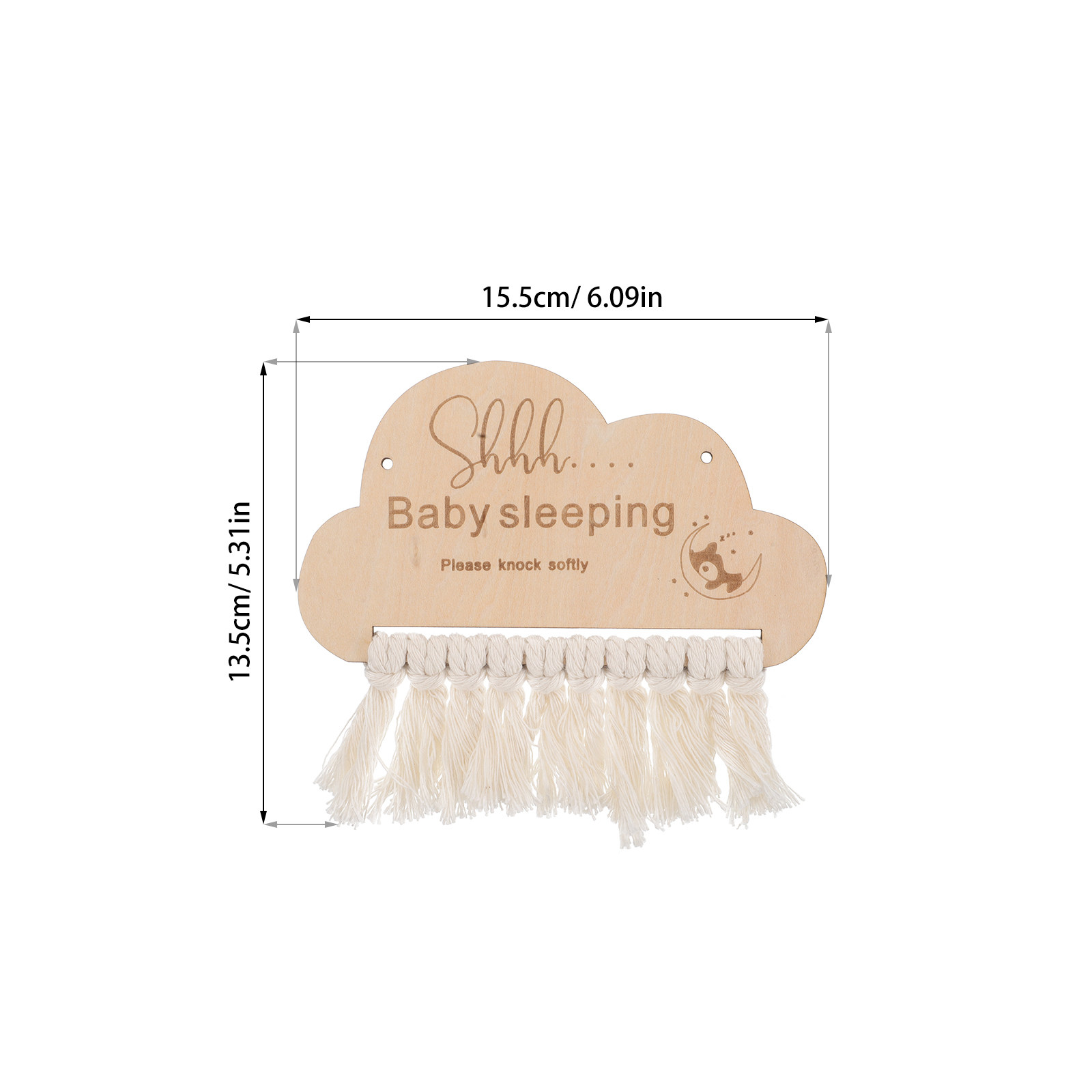 Papan Tanda Tidur Bayi Kayu, G - Baby Nursery Hangers ulasan dan harga