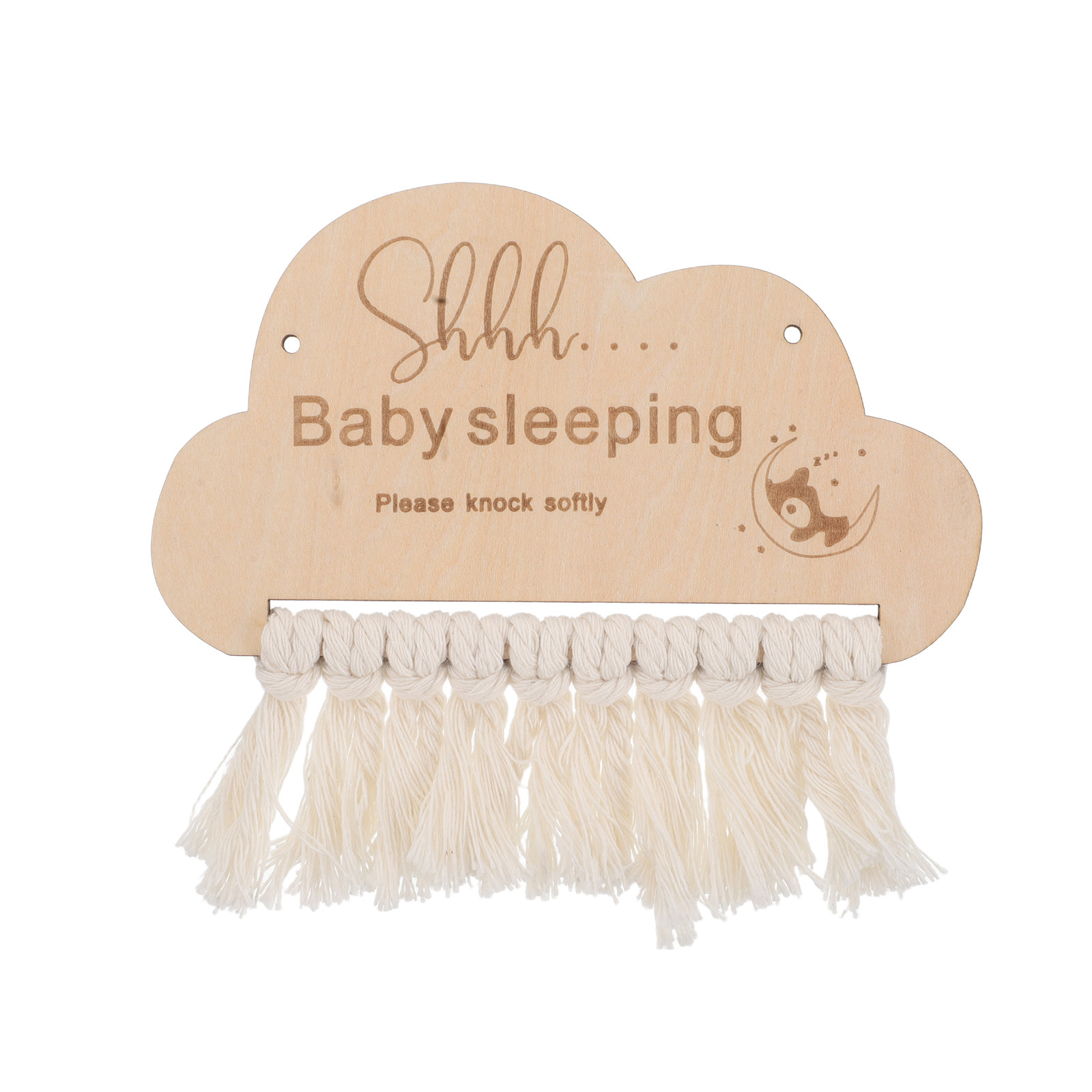 Papan Tanda Tidur Bayi Kayu, G - Baby Nursery Hangers ulasan dan harga