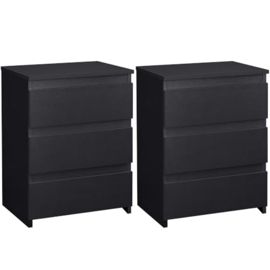 Set Meja Nakas 2 Buah, Lemari  - Drawer Dresser White ulasan dan harga