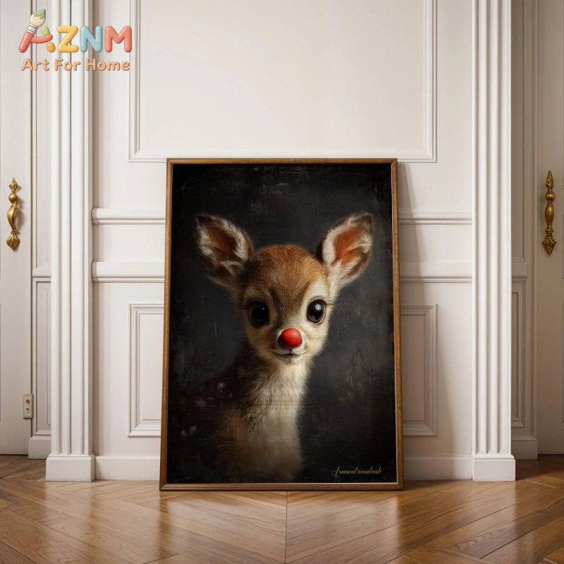 Lukisan Kanvas Tanpa Bingkai,  - Baby Nursery Vintage ulasan dan harga