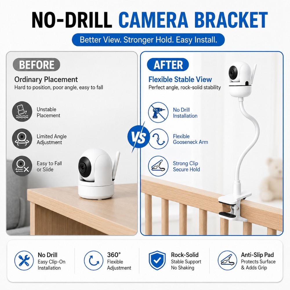 Penyangga Monitor Bayi Fleksib - Baby Nursery Camera ulasan dan harga