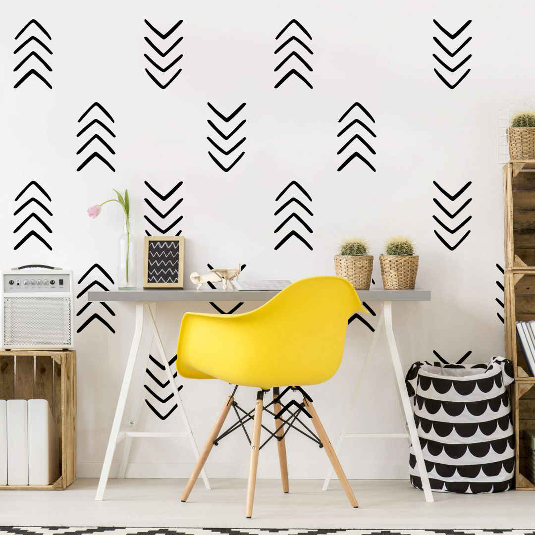 28 Buah Geometris Panah Unik S - Baby Nursery Vinyl Wall Stickers ulasan dan harga