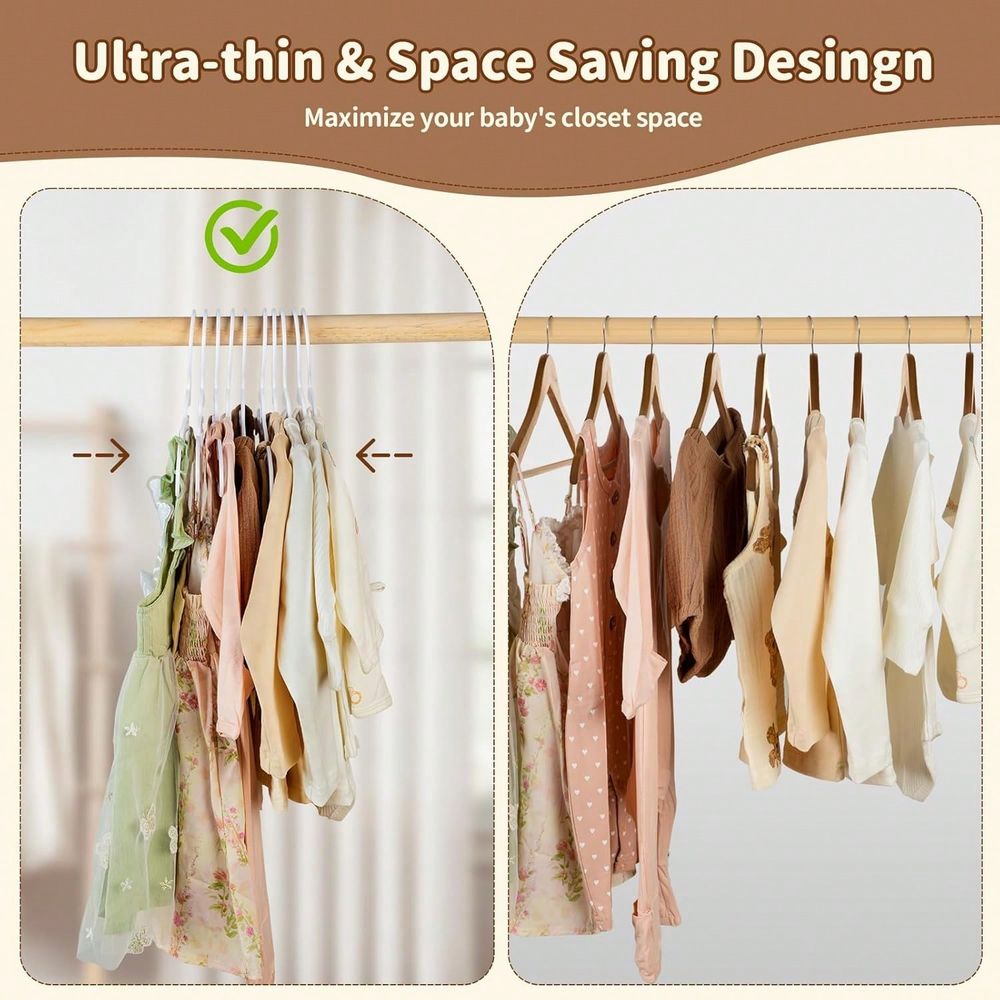 70 100 Pak Gantungan Baju Anak - Baby Nursery Hangers ulasan dan harga