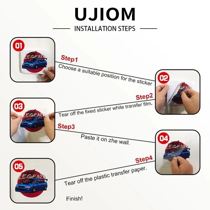 UJIOM 13cm stiker dinding lucu - Baby Nursery Vinyl Wall Stickers ulasan dan harga
